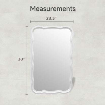 Specchio decorativo con cornice in legno curvato a conchiglia COZAYH