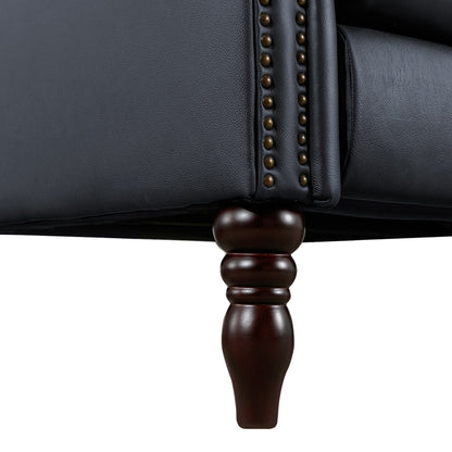 Poltrona reclinabile in vera pelle, comoda, regolabile, con schienale reclinabile, poltrona da soggiorno