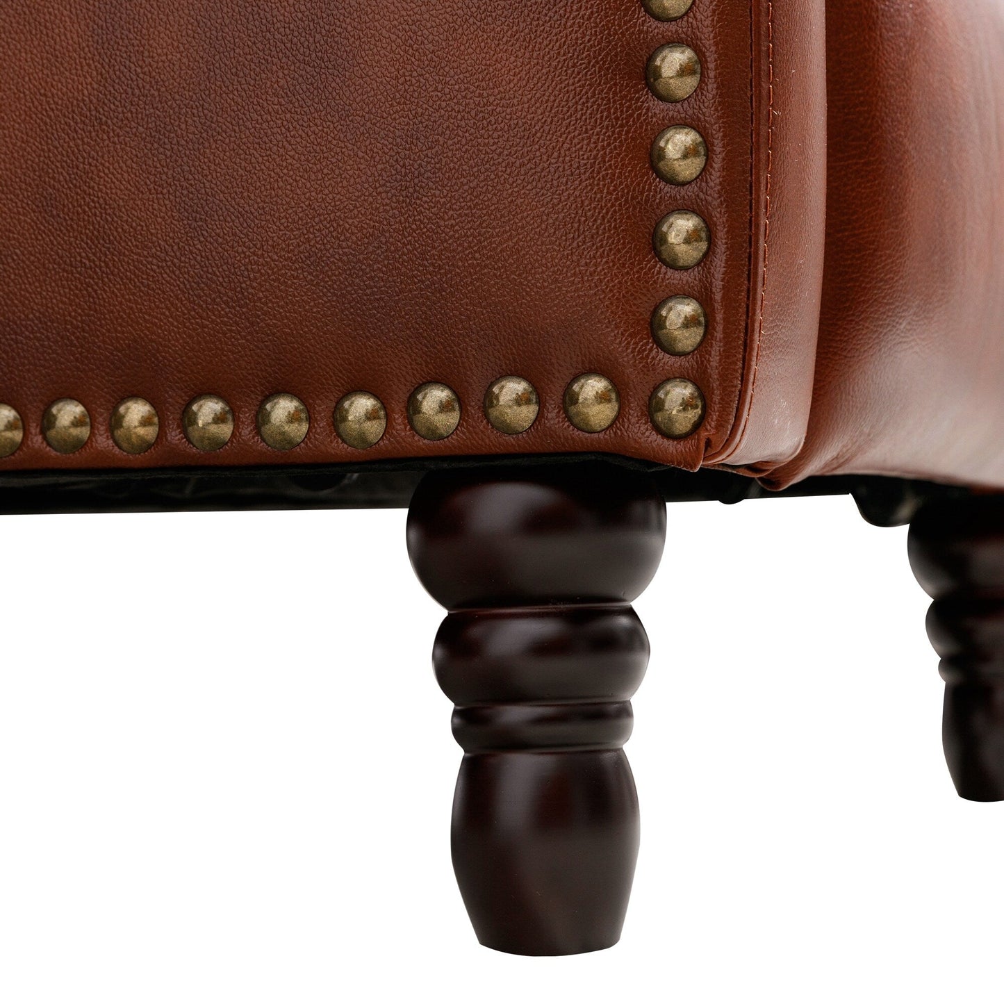 Poltrona reclinabile con schienale reclinabile in pelle COZYMAN, comoda per il soggiorno