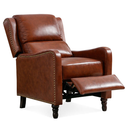 Poltrona reclinabile in vera pelle COZYMAN, comode poltrone per il soggiorno