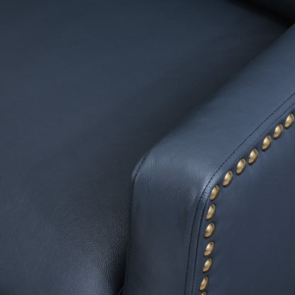 COZYMAN Poltrone reclinabili moderne in vera pelle, regolabili con schienale e braccioli comodi, set da 2