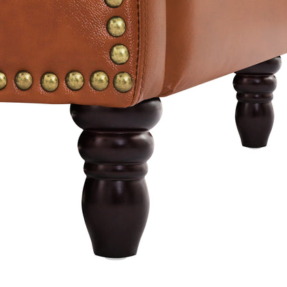 COZYMAN Poltrone reclinabili moderne in vera pelle, regolabili con schienale e braccioli comodi, set da 2