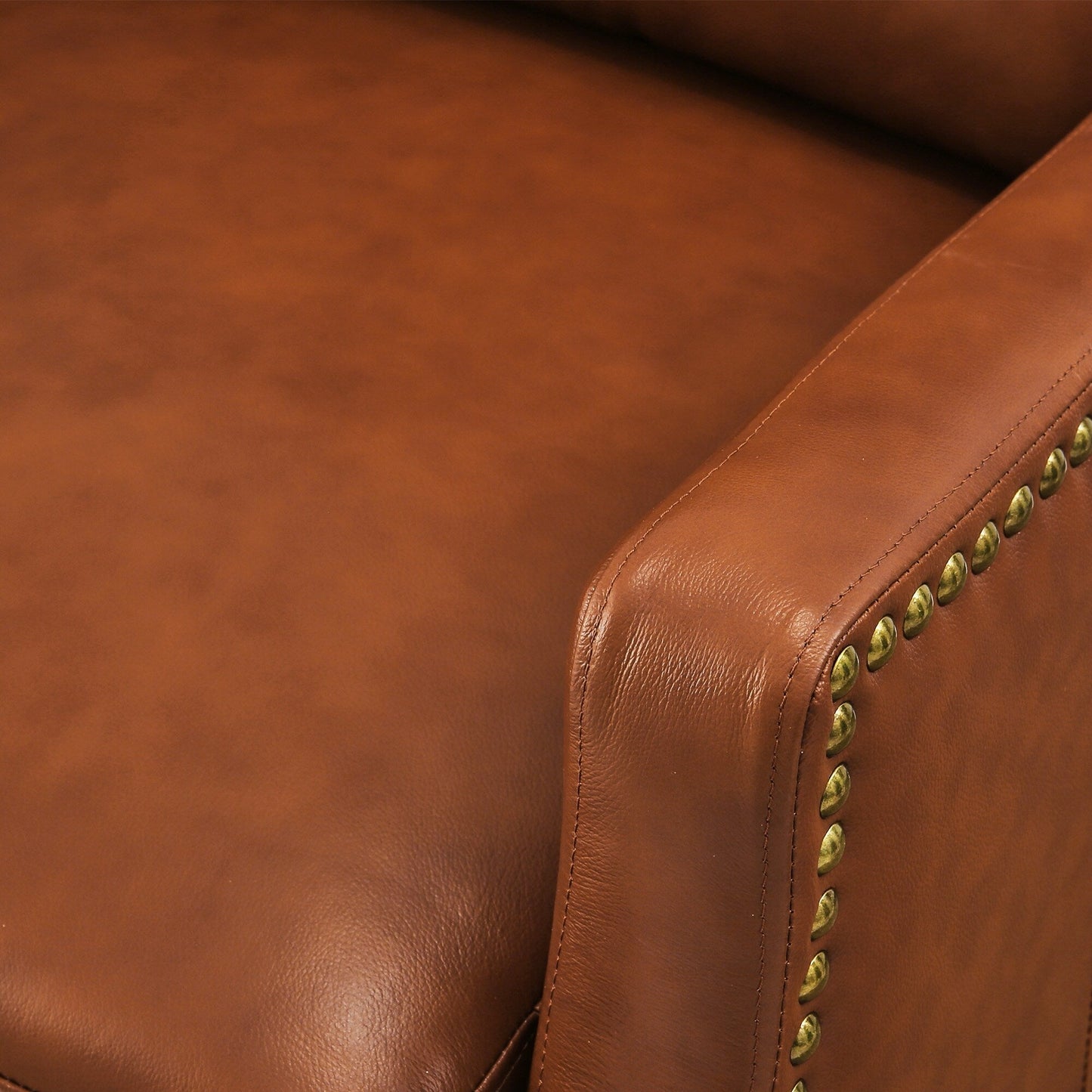 COZYMAN Poltrone reclinabili moderne in vera pelle, regolabili con schienale e braccioli comodi, set da 2