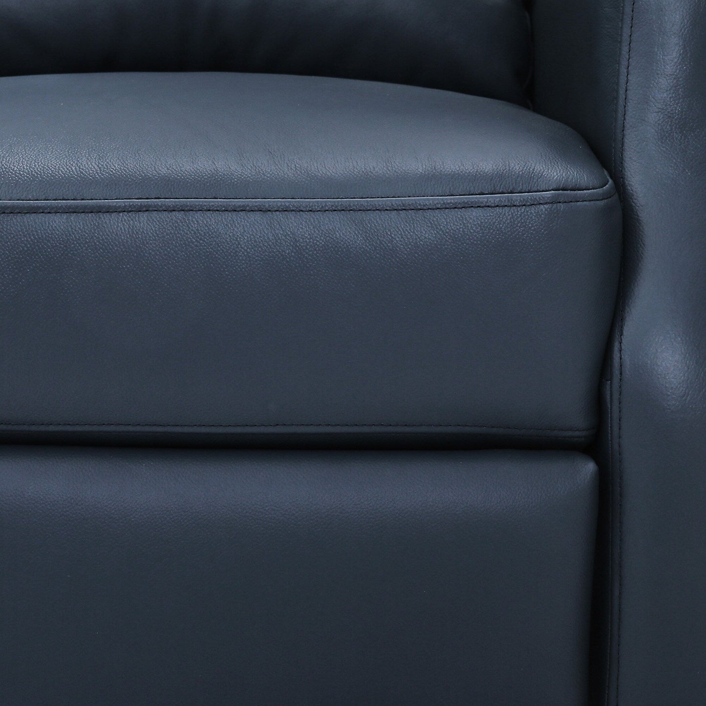 COZYMAN Poltrone reclinabili moderne in vera pelle, regolabili con schienale e braccioli comodi, set da 2