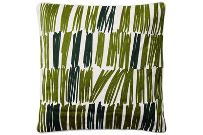 Ricamo - Cuscino Linee Verdi