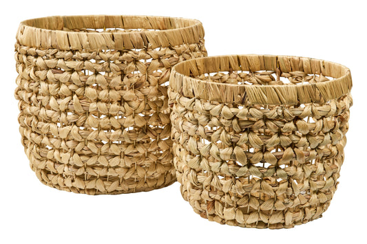 Fatto in Casa - Ceste Tonde Set 1/2 Piccole Trama Treccia