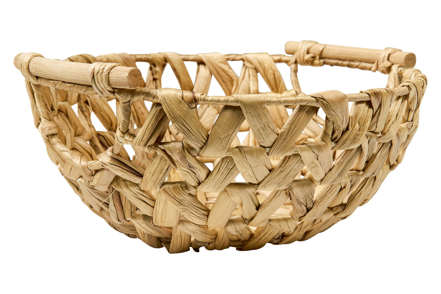 Fatto In Casa - Cesta Porta Frutta Con Manici Trama Treccia