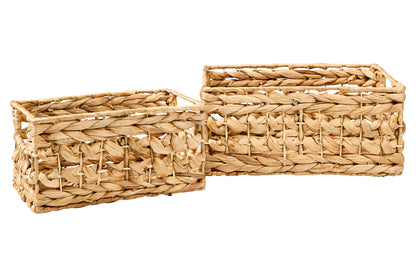 Fatto in casa - Ceste Rett. Set 1/2 Trama Treccia Traforata