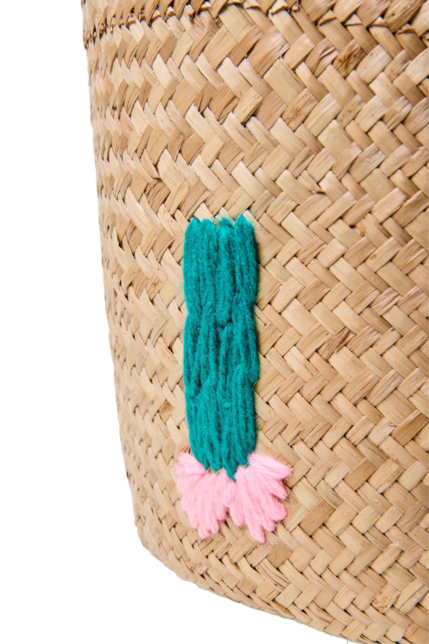 Pagbati - Cestino Decoro Ricamo Cactus