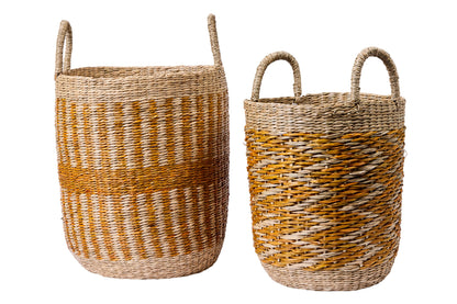 Serres - Cesti Set 1/2 Naturale E Arancione