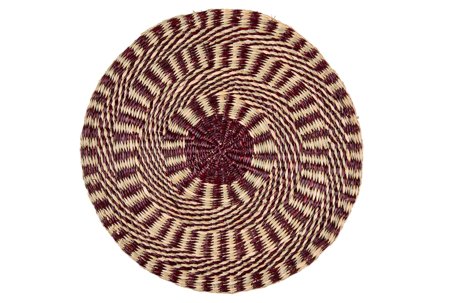 Jambalaya - Sottopiatto Seagrass Bordeaux E Beige