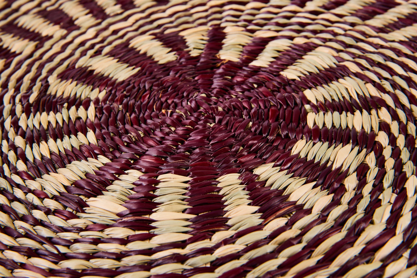 Jambalaya - Sottopiatto Seagrass Bordeaux E Beige