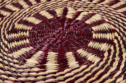 Jambalaya - Sottopiatto Seagrass Bordeaux E Beige