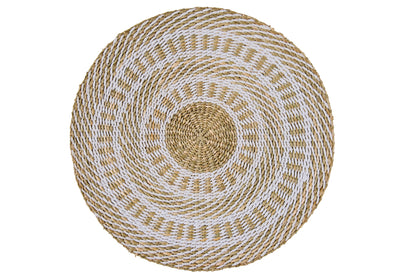 Cueva - Sottopiatto Seagrass Beige E Bianco