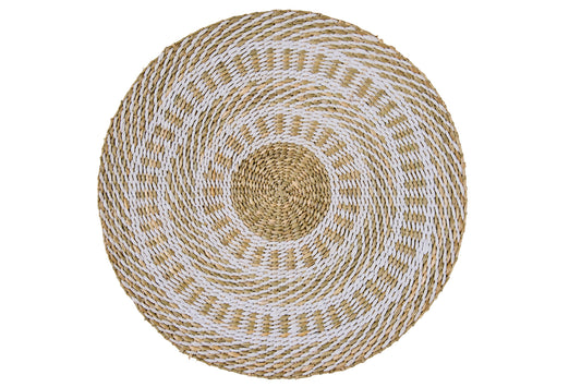 Cueva - Sottopiatto Seagrass Beige E Bianco