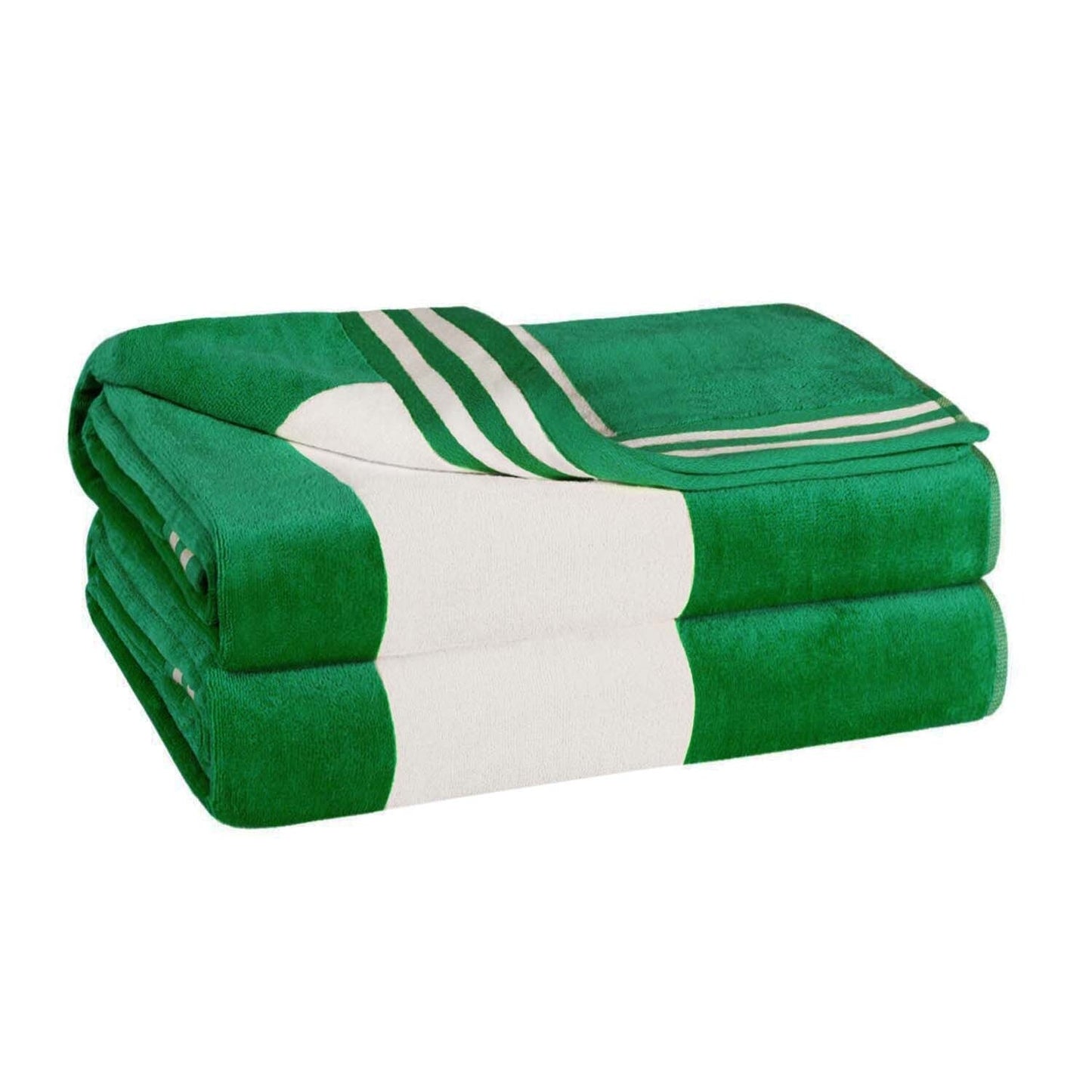 Set di 2 asciugamani da spiaggia oversize in cotone a righe Cabana di Superior