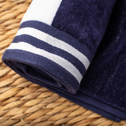 Set di 2 asciugamani da spiaggia oversize in cotone a righe Cabana di Superior