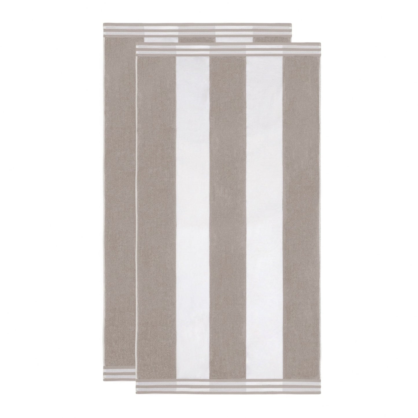 Set di 2 asciugamani da spiaggia oversize in cotone a righe Cabana di Superior