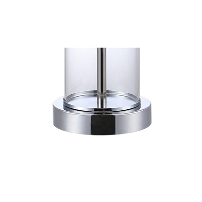 Lampada da tavolo a LED moderna e contemporanea Cabell 21 in vetro con ricarica USB, bronzo lucidato a olio (set da 2) di JONATHAN Y