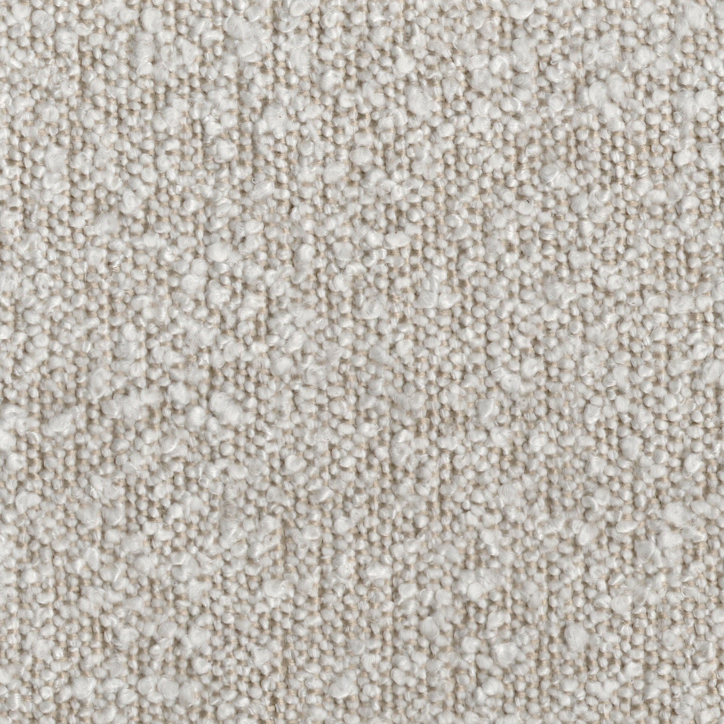 Divano Caisy, poliestere avorio, cuscini in schiuma, struttura in legno di pino massello, 93 pollici