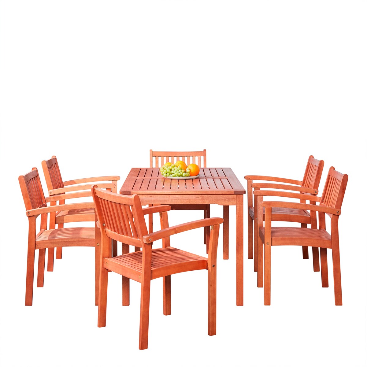 Set da pranzo impilabile in legno Caladesi