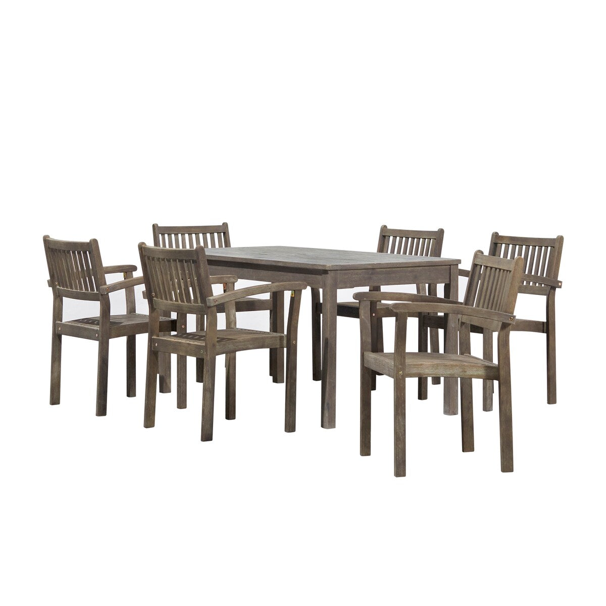 Set da pranzo impilabile in legno Caladesi