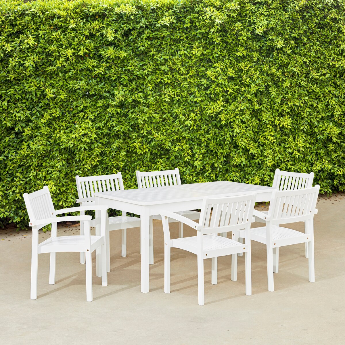 Set da pranzo impilabile in legno Caladesi