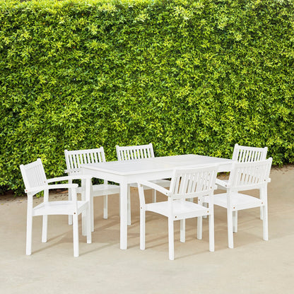 Set da pranzo impilabile in legno Caladesi