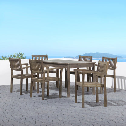 Set da pranzo impilabile in legno Caladesi