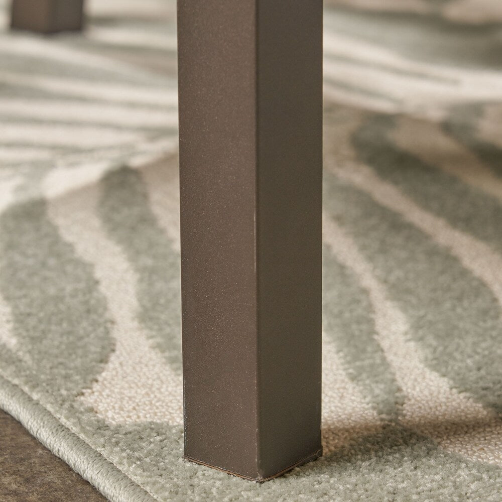 Set da pranzo Calero Outdoor da 6 pezzi in legno e vimini con sedie e panca di Christopher Knight Home