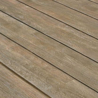 Set da pranzo Calero Outdoor da 6 pezzi in legno e vimini con sedie e panca di Christopher Knight Home