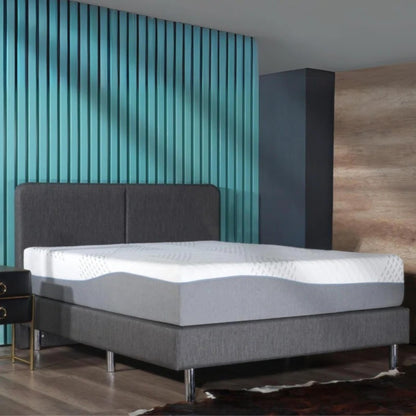 Materasso ibrido California King Size Hopewell 12 Medium Cooling Gel Memory Edge Support con molle insacchettate e fodera rimovibile