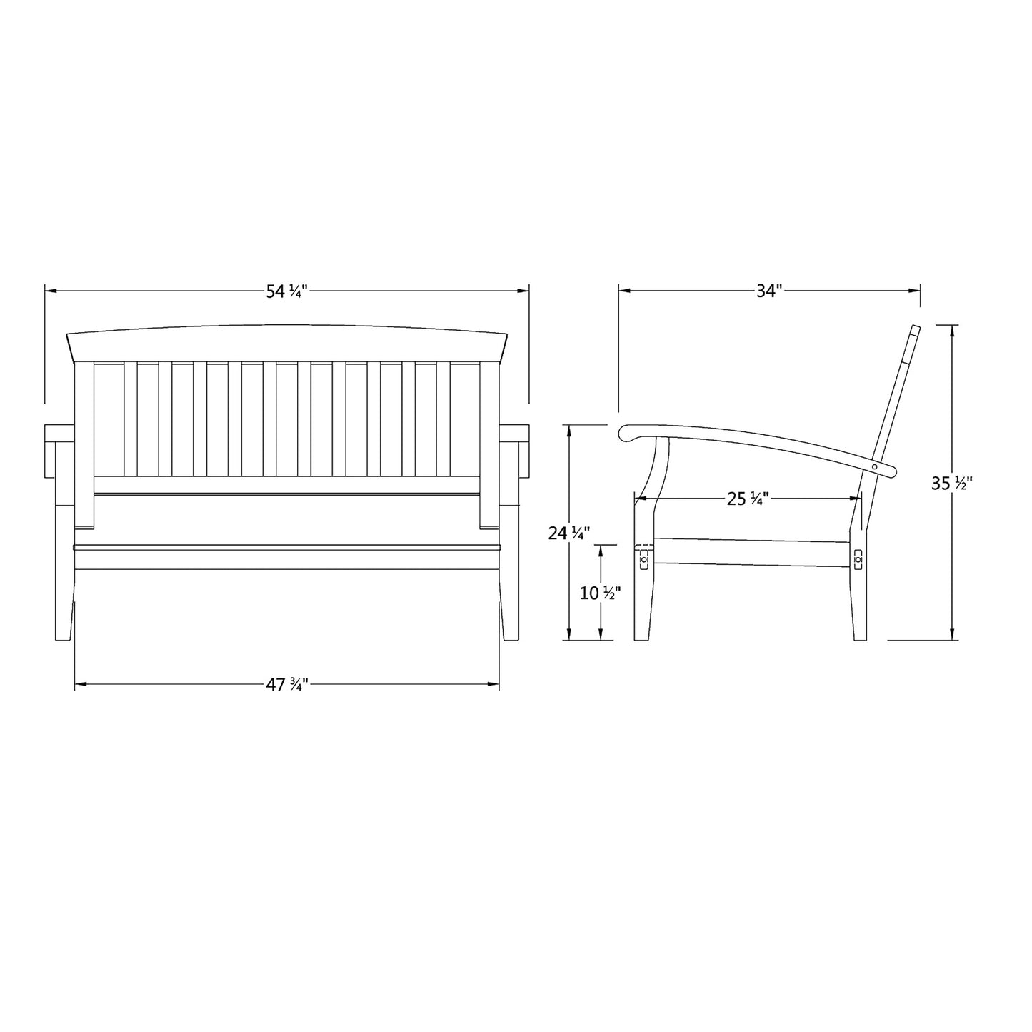 Set da conversazione per patio in teak Cambridge Casual Caterina, 4 pezzi