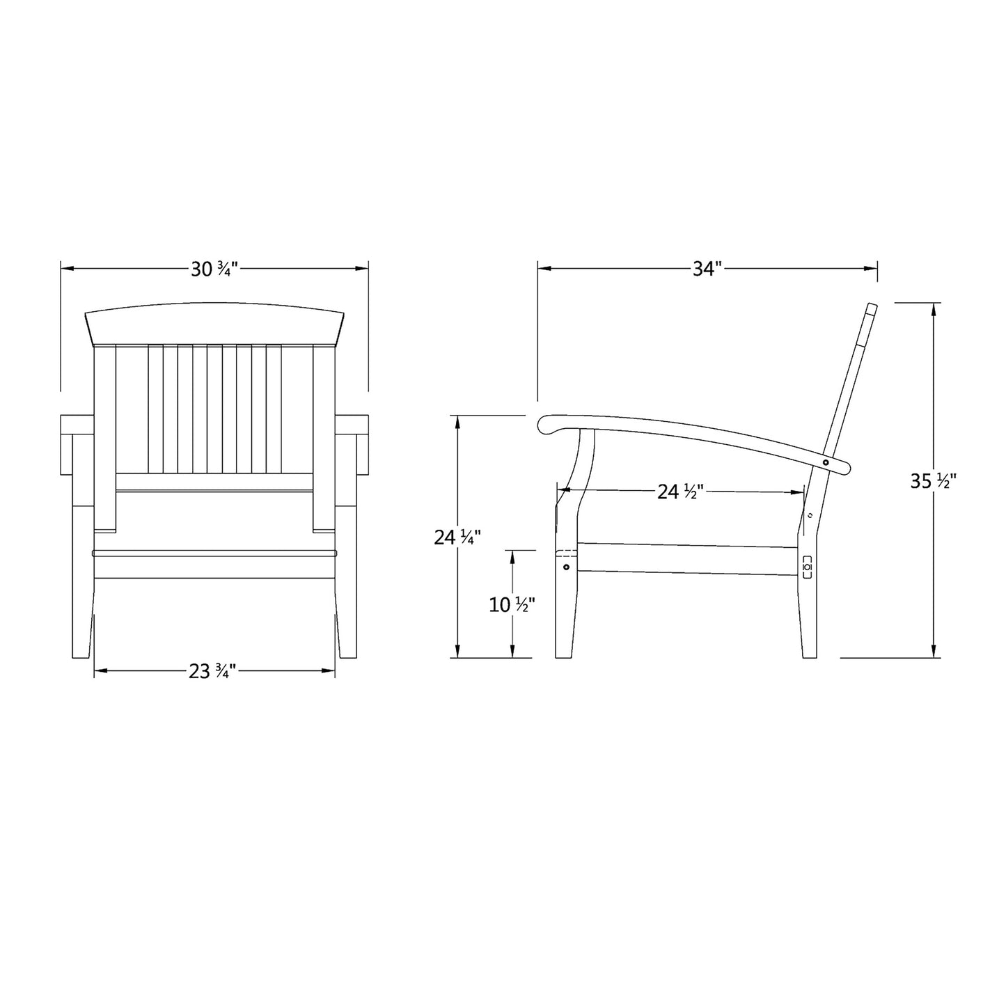 Set da conversazione per patio in teak Cambridge Casual Caterina, 4 pezzi