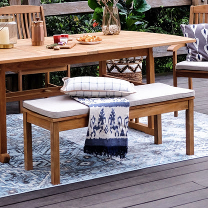 Set da pranzo estensibile da esterno Cambridge Casual Caterina in teak, 6 pezzi