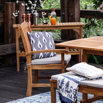 Set da pranzo estensibile da esterno Cambridge Casual Caterina in teak, 6 pezzi