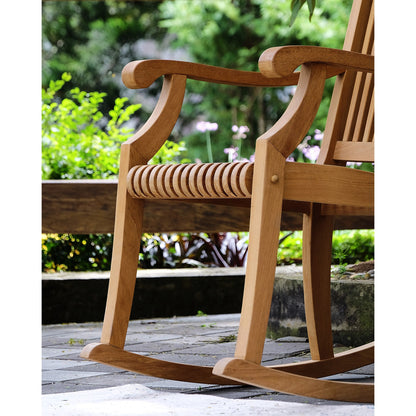 Set di sedie a dondolo da esterno Cambridge Casual Chara in teak, 3 pezzi