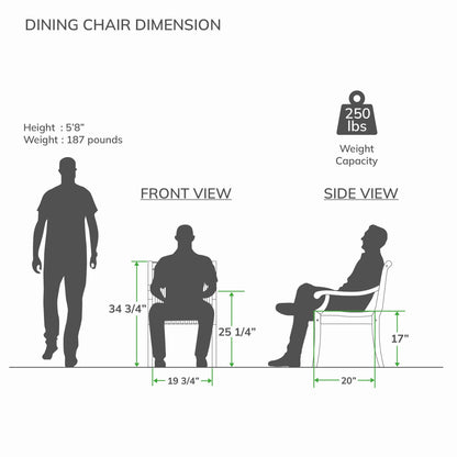 Set da pranzo per patio Cambridge Casual Chara in teak da 5 pezzi con cuscino