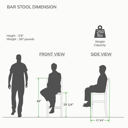 Set da bistrot Cambridge Casual Chara Teak da 3 pezzi