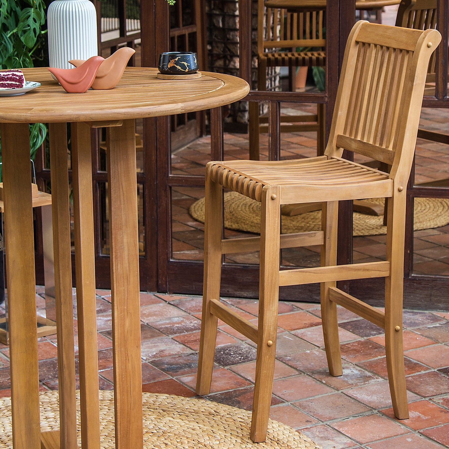 Set da bistrot Cambridge Casual Chara Teak da 3 pezzi