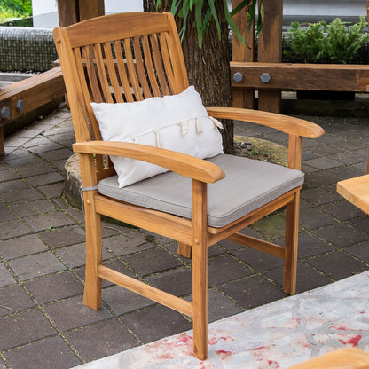 Set da pranzo estensibile per patio Cambridge Casual Chignik da 7 pezzi in teak