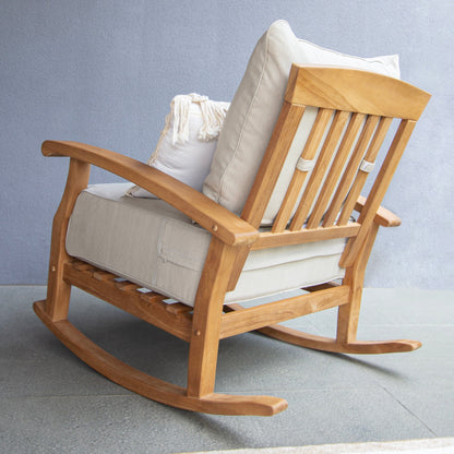 Set da giardino Cambridge Casual Leon in teak da 3 pezzi con cuscino