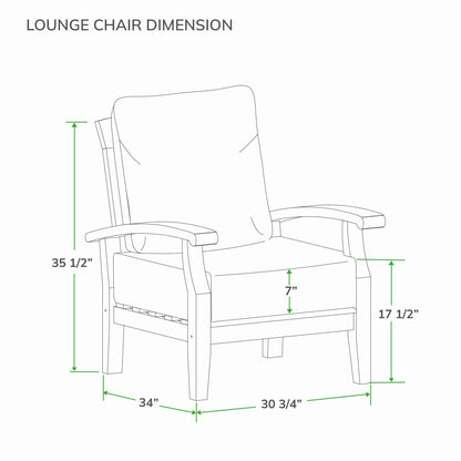 Set da giardino Cambridge Casual Leon in teak da 3 pezzi con cuscini