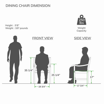 Set da pranzo per esterni Cambridge Casual Leon in teak da 5 pezzi