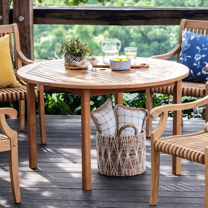 Set da pranzo per esterni Cambridge Casual Leon in teak da 5 pezzi