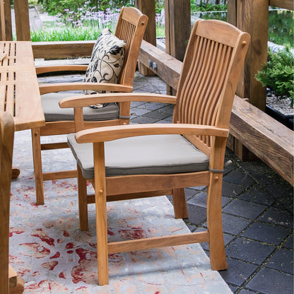 Set da pranzo estensibile per patio Cambridge Casual Leon in teak da 6 pezzi