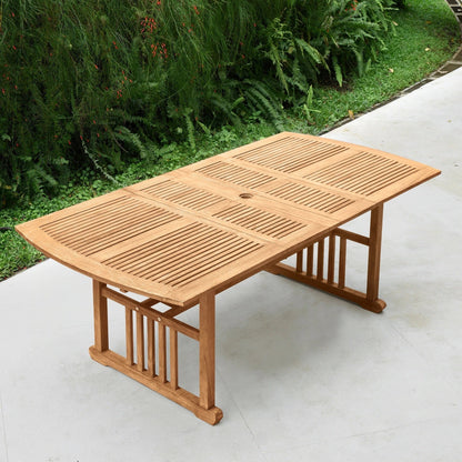 Set da pranzo estensibile per patio Cambridge Casual Leon in teak da 6 pezzi