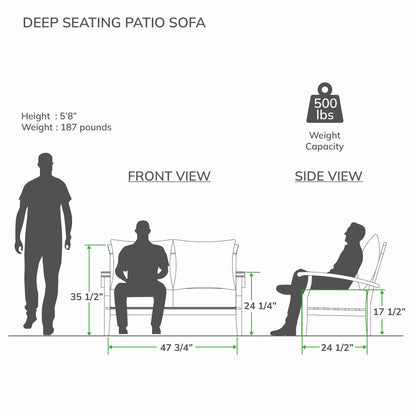 Set da conversazione per patio in teak Cambridge Casual Leon da 7 pezzi