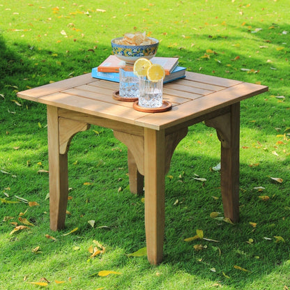 Set da conversazione per patio in teak Cambridge Casual Leon da 7 pezzi