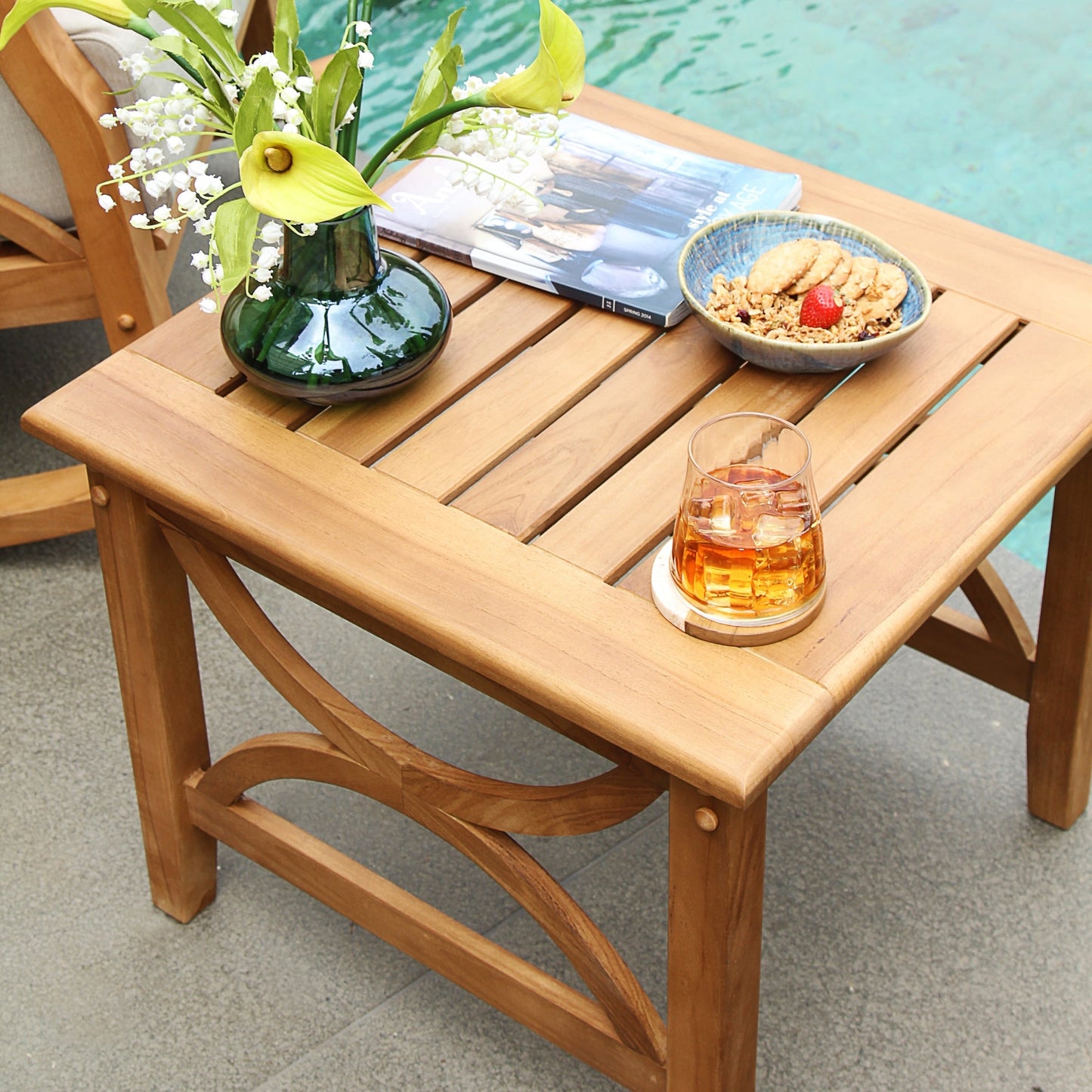 Set da salotto da giardino Cambridge Casual Lowell in teak, 3 pezzi
